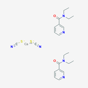 molecular formula C22H28CaN6O2S2 B12697557 Einecs 279-945-8 CAS No. 82432-25-5