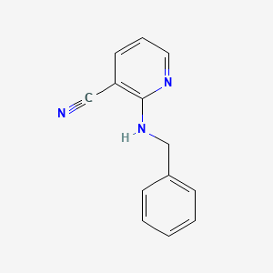 molecular formula C13H11N3 B1269758 2-(Benzylamino)nicotinonitrile CAS No. 50351-72-9