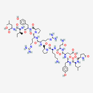 molecular formula C78H121N21O20 B12697709 Neurotensin, arg(9)- CAS No. 63770-62-7