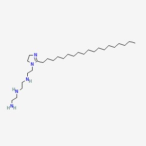 molecular formula C28H59N5 B12697758 N-(2-Aminoethyl)-N'-(2-(4,5-dihydro-2-nonadecyl-1H-imidazol-1-yl)ethyl)ethylenediamine CAS No. 94022-15-8