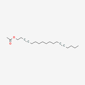 molecular formula C20H32O2 B12697805 3,13-Octadecadiyn-1-ol acetate CAS No. 71673-26-2