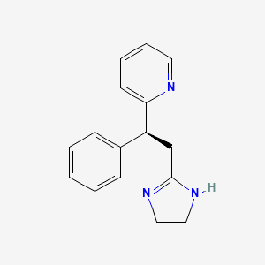 molecular formula C16H17N3 B12697876 Midaglizole, (S)- CAS No. 777026-39-8