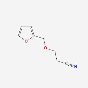 molecular formula C8H9NO2 B12697927 3-(Furfuryloxy)propiononitrile CAS No. 42839-13-4