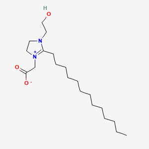 molecular formula C20H38N2O3 B12697967 1-(Carboxylatomethyl)-4,5-dihydro-3-(2-hydroxyethyl)-2-tridecyl-1H-imidazolium CAS No. 93919-84-7