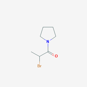 molecular formula C7H12BrNO B1269798 1-(2-Bromopropanoyl)pyrrolidine CAS No. 54537-48-3
