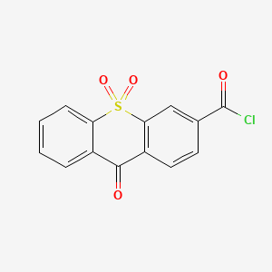 molecular formula C14H7ClO4S B12698014 Chloride 9-oxo-9H-thioxanthene-3-carbonyl 10,10-dioxide CAS No. 97404-16-5