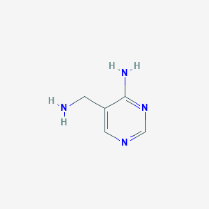 molecular formula C5H8N4 B126981 5-(Aminomethyl)pyrimidin-4-amine CAS No. 103694-27-5
