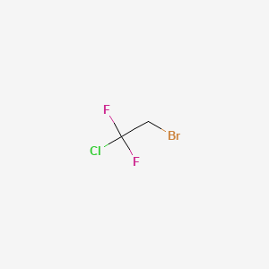 molecular formula C2H2BrClF2 B12698100 2-Bromo-1-chloro-1,1-difluoroethane CAS No. 421-01-2