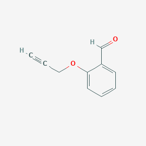 molecular formula C10H8O2 B1269812 2-(2-Propynyloxy)benzenecarbaldehyde CAS No. 29978-83-4