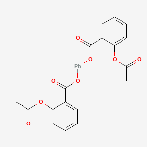 molecular formula C18H14O8Pb B12698126 Bis(o-acetoxybenzoato)lead CAS No. 62451-77-8
