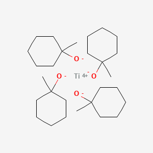 molecular formula C28H52O4Ti B12698158 1-methylcyclohexan-1-olate;titanium(4+) CAS No. 71965-03-2