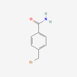 molecular formula C8H8BrNO B1269819 4-(Bromomethyl)benzamide CAS No. 58914-40-2