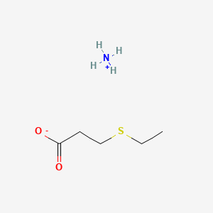 molecular formula C5H13NO2S B12698204 Ammonium 3-(ethylthio)propanoate CAS No. 137882-39-4