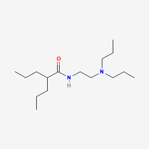 molecular formula C16H34N2O B12698232 N-(2-(Dipropylamino)ethyl)-2-propylvaleramide CAS No. 102584-87-2