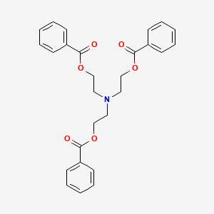 molecular formula C27H27NO6 B12698240 2,2',2''-Nitrilotriethyl tribenzoate CAS No. 47750-79-8