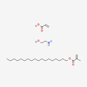 molecular formula C27H53NO5 B12698247 2-Aminoethanol;octadecyl 2-methylprop-2-enoate;prop-2-enoic acid CAS No. 167078-12-8