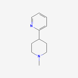 molecular formula C11H16N2 B12698255 2-(1-Methylpiperidin-4-yl)pyridine CAS No. 85237-63-4