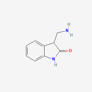 molecular formula C9H10N2O B1269830 3-(Aminomethyl)indolin-2-one CAS No. 412332-18-4