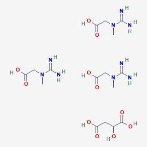 molecular formula C16H33N9O11 B12698332 Tricreatine malate CAS No. 616864-40-5