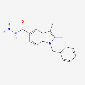 1-benzyl-2,3-dimethyl-1H-indole-5-carbohydrazide