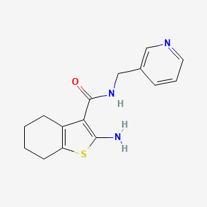 2-amino-N-(pyridin-3-ylmethyl)-4,5,6,7-tetrahydro-1-benzothiophene-3-carboxamide