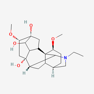 molecular formula C22H35NO5 B12698361 Delavaconine CAS No. 1356-51-0