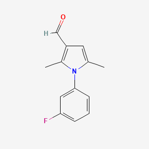 1-(3-fluorophenyl)-2,5-dimethyl-1H-pyrrole-3-carbaldehyde