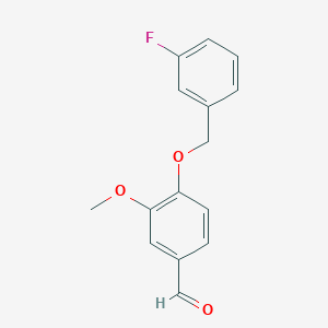 4-[(3-Fluorobenzyl)oxy]-3-methoxybenzaldehyde