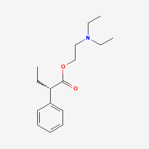 molecular formula C16H25NO2 B12698497 Butetamate, (S)- CAS No. 133961-93-0