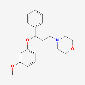 molecular formula C20H25NO3 B12698522 4-(3-(3-Methoxyphenoxy)-3-phenylpropyl)morpholine CAS No. 157846-73-6