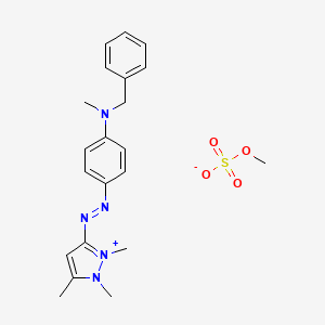 molecular formula C20H24N5.CH3O4S<br>C21H27N5O4S B12698556 Einecs 278-804-8 CAS No. 77967-46-5