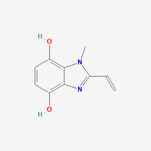 molecular formula C10H10N2O2 B126986 1-Methyl-2-ethenyl-1H-benzimidazole-4,7-diol CAS No. 151920-57-9