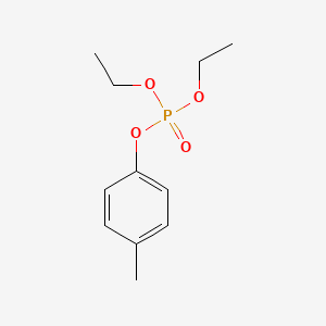 molecular formula C11H17O4P B12698622 Diethyl 4-methylphenyl phosphate CAS No. 4877-08-1