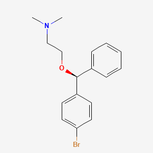 molecular formula C17H20BrNO B12698627 Ethanamine, 2-((S)-(4-bromophenyl)phenylmethoxy)-N,N-dimethyl- CAS No. 189298-44-0