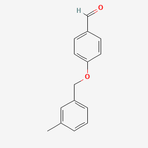 molecular formula C15H14O2 B1269865 4-[(3-甲基苄基)氧基]苯甲醛 CAS No. 428470-82-0