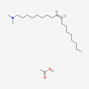 molecular formula C22H45NO2 B12698654 N,N-Dimethyloleylamine acetate CAS No. 22968-84-9