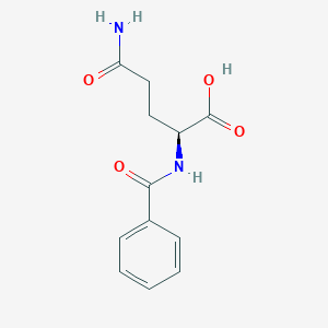 molecular formula C12H14N2O4 B12698670 N2-Benzoyl-L-glutamine CAS No. 14307-83-6