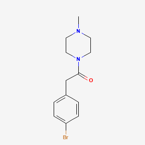 molecular formula C13H17BrN2O B1269869 1-溴-4-(4-甲基哌嗪羰基甲基)苯 CAS No. 349430-56-4