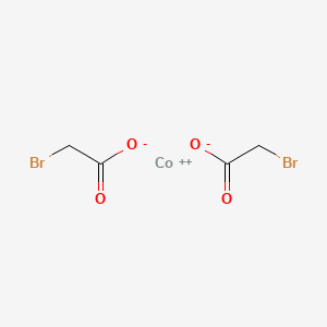 molecular formula C4H4Br2CoO4 B12698715 Cobalt(2+) bromoacetate CAS No. 54846-43-4