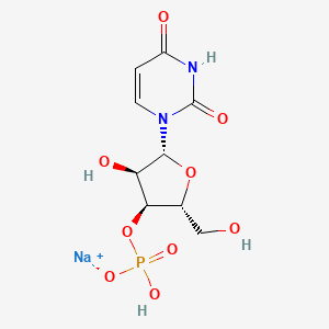 molecular formula C9H12N2NaO9P B12698717 Monosodium 3'-uridinemonophosphate CAS No. 56070-36-1