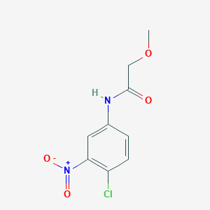 molecular formula C9H9ClN2O4 B1269872 N-(4-chloro-3-nitrophenyl)-2-methoxyacetamide CAS No. 430460-20-1