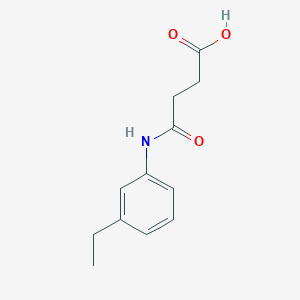 molecular formula C12H15NO3 B1269878 4-[(3-Ethylphenyl)amino]-4-oxobutanoic acid CAS No. 550312-50-0