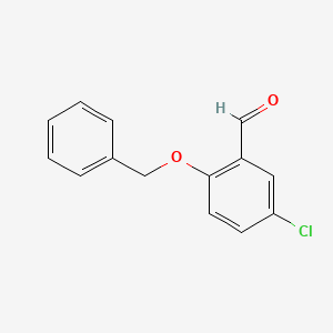 molecular formula C14H11ClO2 B1269881 2-(Benzyloxy)-5-chlorobenzaldehyde CAS No. 38544-16-0