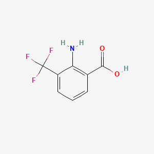 molecular formula C8H6F3NO2 B1269884 2-Amino-3-(trifluoromethyl)benzoic acid CAS No. 313-12-2