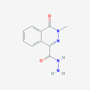 molecular formula C10H10N4O2 B1269885 3-甲基-4-氧代-3,4-二氢酞嗪-1-碳酰肼 CAS No. 99072-87-4