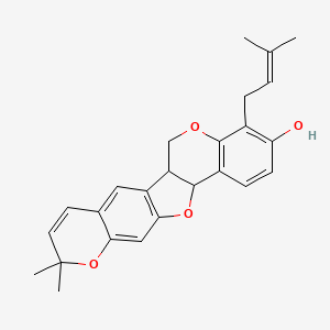 molecular formula C25H26O4 B12698881 Erybraedin D CAS No. 119269-72-6