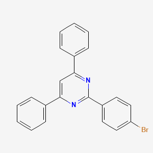 molecular formula C22H15BrN2 B1269890 2-(4-Bromophenyl)-4,6-diphenylpyrimidine CAS No. 457613-56-8