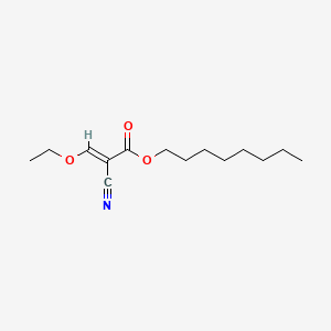 molecular formula C14H23NO3 B12698939 Octyl 2-cyano-3-ethoxy-2-propenoate CAS No. 64845-29-0