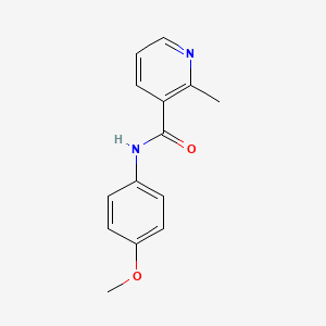 molecular formula C14H14N2O2 B12698946 3-Pyridinecarboxamide, N-(4-methoxyphenyl)-2-methyl- CAS No. 93287-08-2