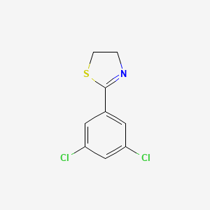 molecular formula C9H7Cl2NS B12698950 Thiazole, 4,5-dihydro-2-(3,5-dichlorophenyl)- CAS No. 96159-89-6